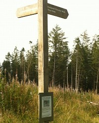 Huntly walk signpost - NoW