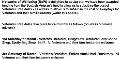 Veterans Breakfast Info