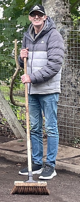 Billy’s Story, Networks of Wellbeing, NoW (during our garden tidy up)