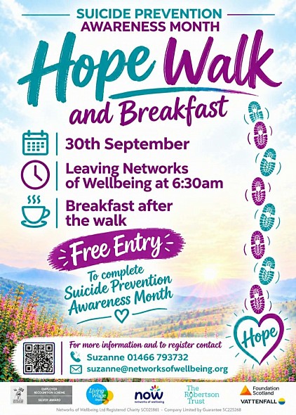 NoW Hope Walk and Breakfast, Huntly Aberdeenshire - 30 September 2026